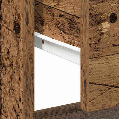 Yöpöytä laatikon kanssa Nardian 45x34x44cm (vanha puu, puinen)