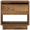 Yöpöytä laatikon kanssa Vanha puu 45 x 34 x 44 cm Tekninen puu