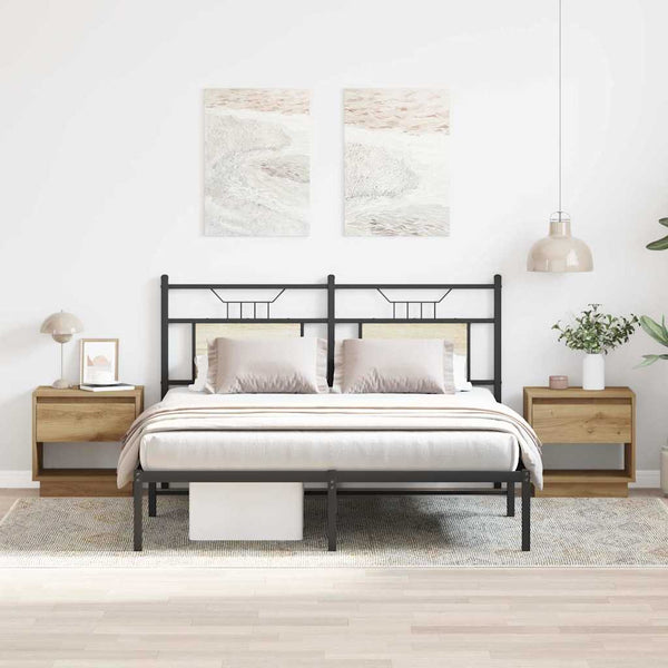 Yöpöytä 2 pcs artesaani tammi 45 x 34 x 44 cm Tekninen puu