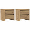 Yöpöytäkaappi 2 pcs artesaani tammi 45 x 34 x 44.5 cm