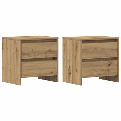 Yöpöytäkaappi 2 pcs artesaani tammi 45 x 34 x 44.5 cm