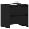 Yöpöytäkaappi 2 pcs Musta tammi 45 x 34 x 44.5 cm Tekninen puu