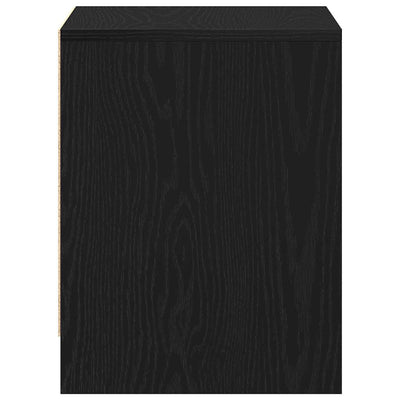 Yöpöytäkaappi 2 pcs Musta tammi 45 x 34 x 44.5 cm Tekninen puu