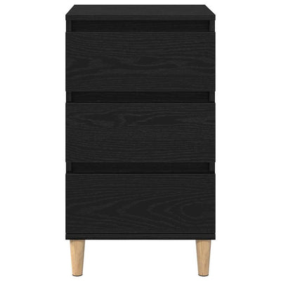 Musta tammi yöpöytäkaappi Lashanda 40x35x70cm (puinen)