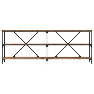 Muut vanha puu konsolipöytä hyllyllä Skaf 180x30x75cm