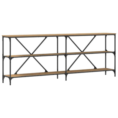 Muut konsolipöytä hyllyllä Lenov 180x30x75cm (artesaani tammi)