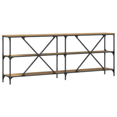 Muut konsolipöytä hyllyllä Lenov 180x30x75cm (artesaani tammi)