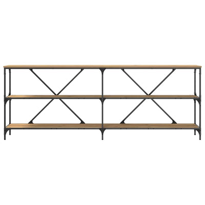 Muut konsolipöytä hyllyllä Lenov 180x30x75cm (artesaani tammi)