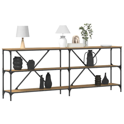 Muut konsolipöytä hyllyllä Lenov 180x30x75cm (artesaani tammi)