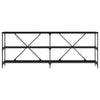 Musta tammi konsolipöytä hyllyllä Beilis 180x30x75cm (muut)