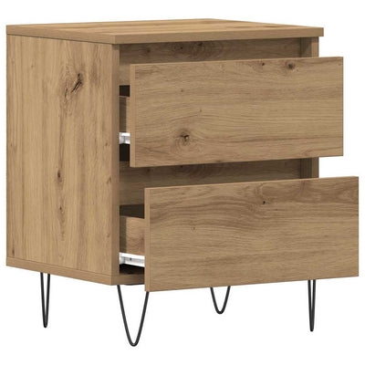 Yöpöytäkaappi 2 pcs artesaani tammi 40 x 35 x 50 cm