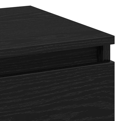 Yöpöytäkaappi 2 pcs Musta tammi 40 x 35 x 50 cm Tekninen puu