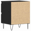 Yöpöytäkaappi 2 pcs Musta tammi 40 x 35 x 50 cm Tekninen puu