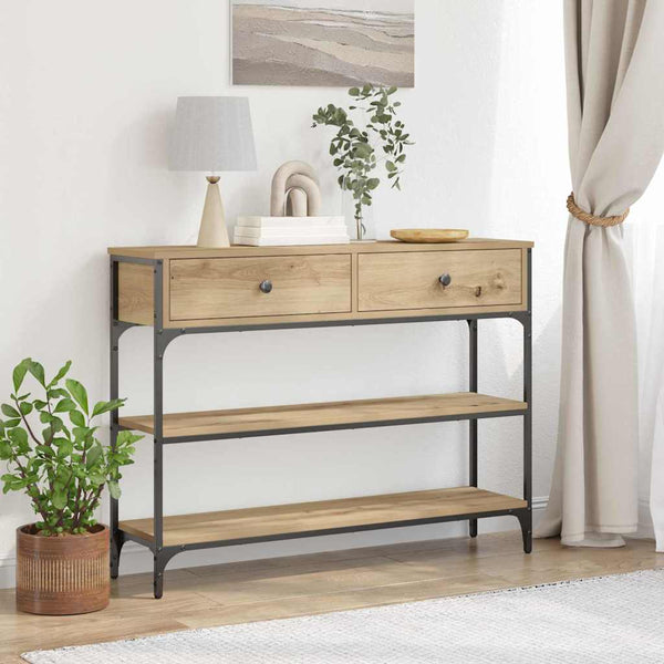 Konsolipöytä Artisan tammi 100 x 25 x 75 cm Tekninen puu