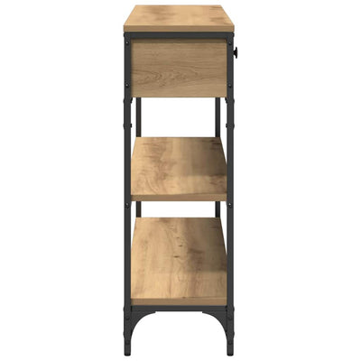 Artesaani tammi konsolipöytä laatikon kanssa Serpentina 100x25x75cm