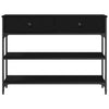 Musta tammi konsolipöytä laatikon kanssa Sirbislav 100x25x75cm