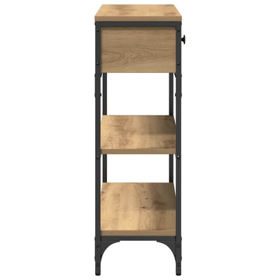 Artesaani tammi konsolipöytä laatikon kanssa Nerife 72,5x25x75cm