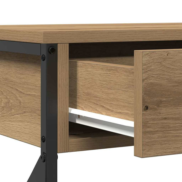Konsolipöytä laatikon kanssa artesaani tammi 100 x 28 x 75 cm