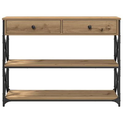 Artesaani tammi konsolipöytä laatikon kanssa Design 100x28x75cm