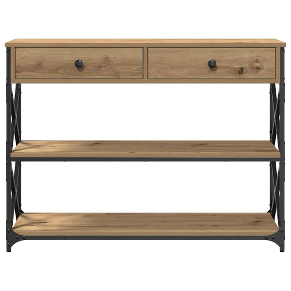 Konsolipöytä laatikon kanssa artesaani tammi 100 x 28 x 75 cm