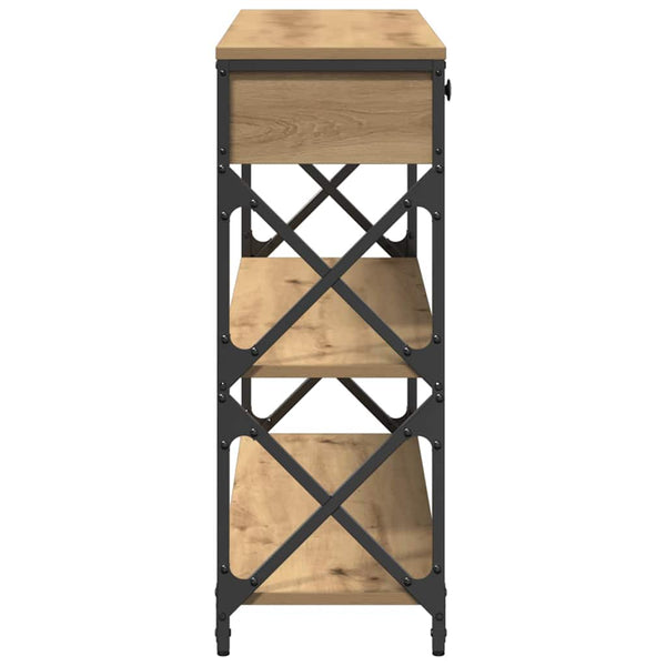 Konsolipöytä laatikon kanssa artesaani tammi 100 x 28 x 75 cm