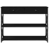 Musta tammi konsolipöytä laatikon kanssa Madlaine 100x28x75cm