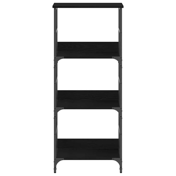 Kirjahylly 3 tasoa 50 x 33 x 117,5 cm Tekninen puu Musta tammi.