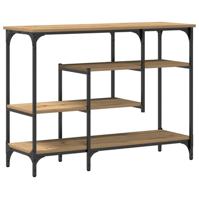 Artesaani tammi konsolipöytä hyllyllä Onofrim 100x35x75cm