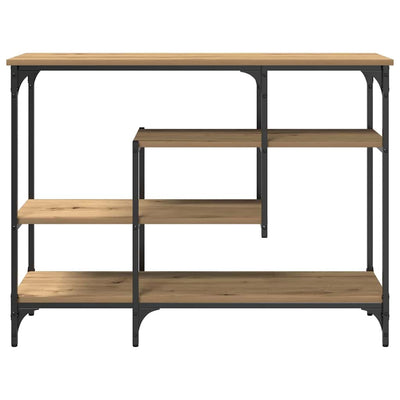 Artesaani tammi konsolipöytä hyllyllä Onofrim 100x35x75cm