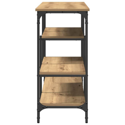 Artesaani tammi konsolipöytä hyllyllä Onofrim 100x35x75cm