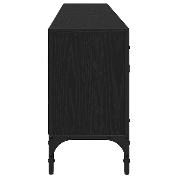 TV-kaappi Musta tammi 200 x 25 x 44 cm Tekninen puu