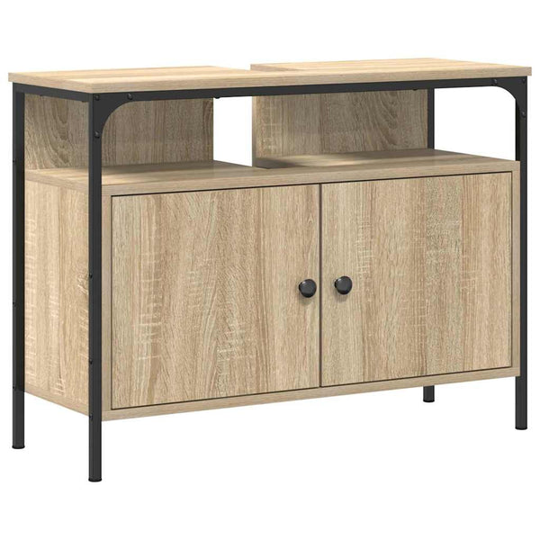 Kylpyhuoneen allaskaappi Ruskea 80 x 30 x 60 cm Tekninen puu