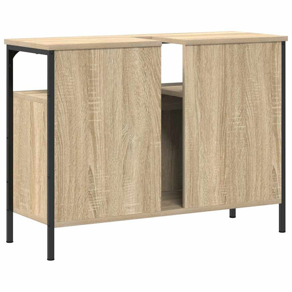Kylpyhuoneen allaskaappi Ruskea 80 x 30 x 60 cm Tekninen puu
