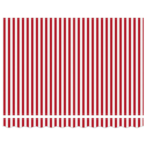 Vedettävä markiisi Punainen 250 x 200 cm kangas