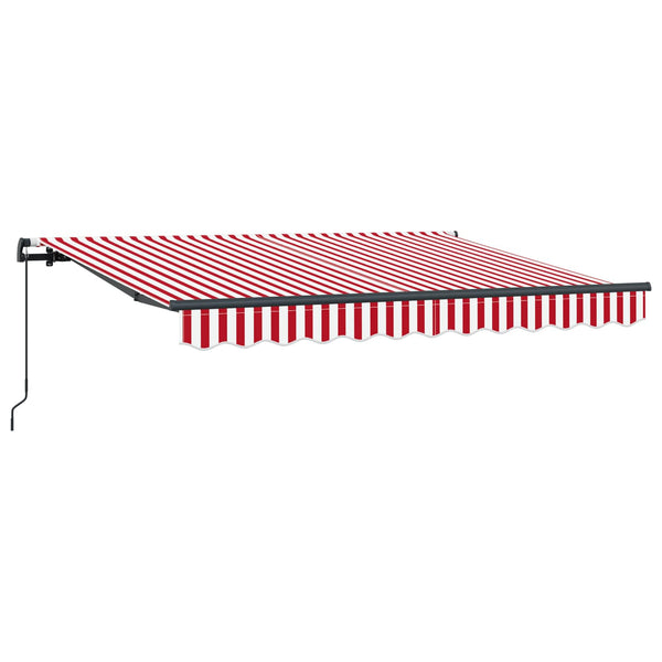 Vedettävä markiisi Punainen 250 x 200 cm kangas