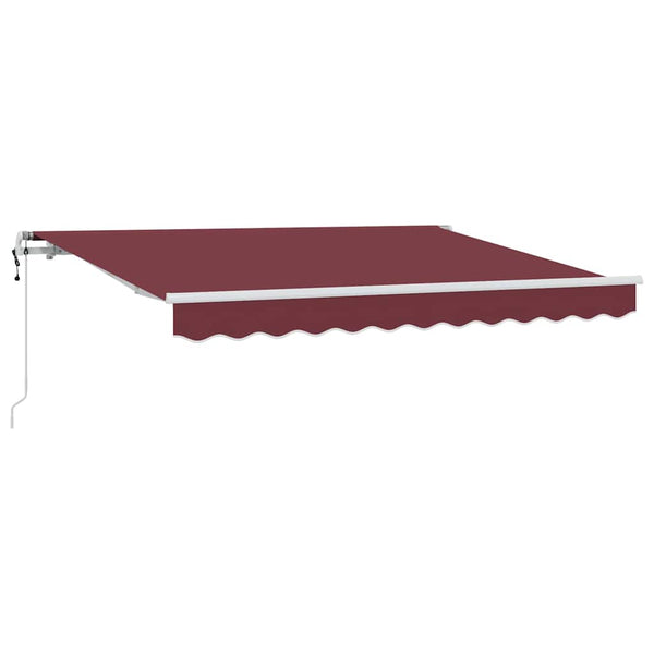 Vedettävä markiisi Burgundi 300 x 200 cm kangas