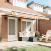 Vedettävä markiisi Keltainen 350 x 200 cm kangas