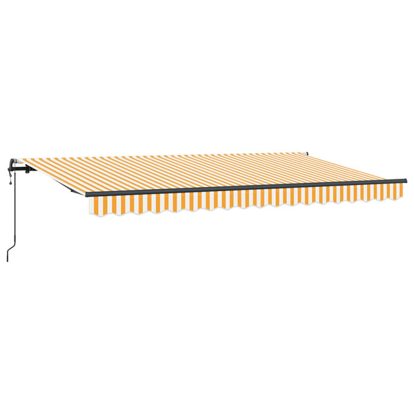 Vedettävä markiisi Keltainen 350 x 200 cm kangas