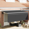 Vedettävä markiisi Kerma 350 x 200 cm Polyesteri ja alumiini