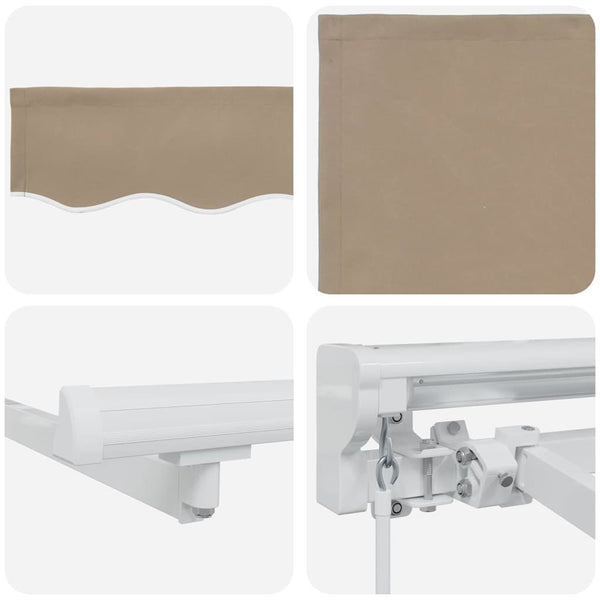 Aurinkovarjon runko Beige 350 x 200 cm