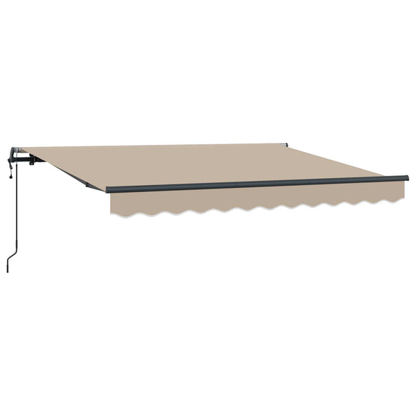 Vedettävä markiisi Beige 350 x 200 cm kangas