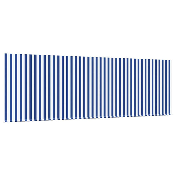 Vedettävä markiisi Sininen ja valkoinen 400 x 200 cm