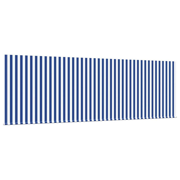 Vedettävä markiisi Sininen ja valkoinen 400 x 200 cm