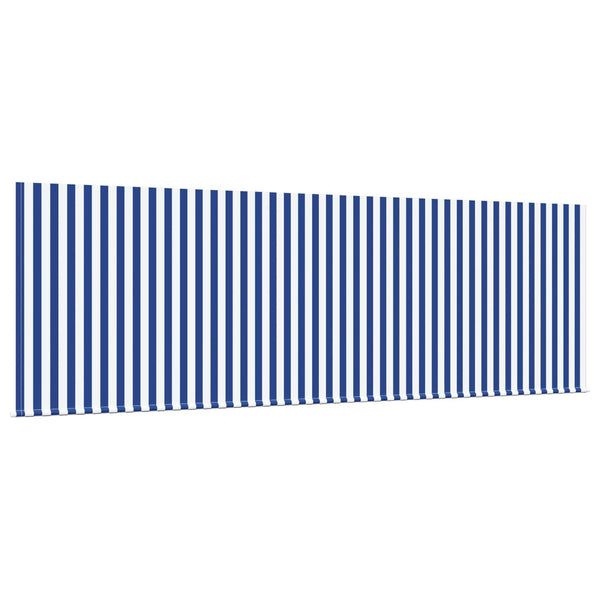 Vedettävä markiisi Sininen ja valkoinen 400 x 200 cm