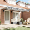 Vedettävä markiisi Antrasiitti 400 x 200 cm kangas
