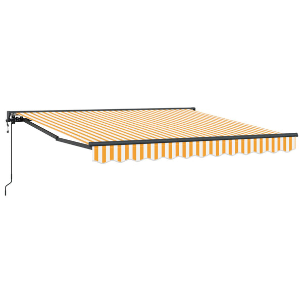Aurinkovarjon runko Keltainen ja valkoinen 300 x 250 cm