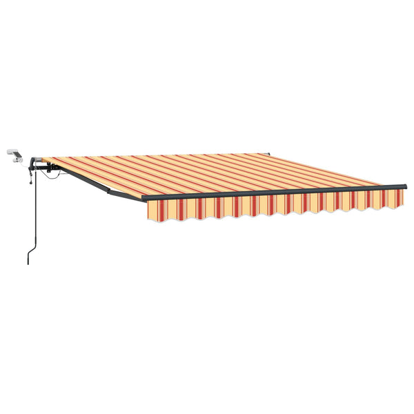 Vedettävä markiisi Keltainen ja oranssi 300 x 250 cm Polyesteri