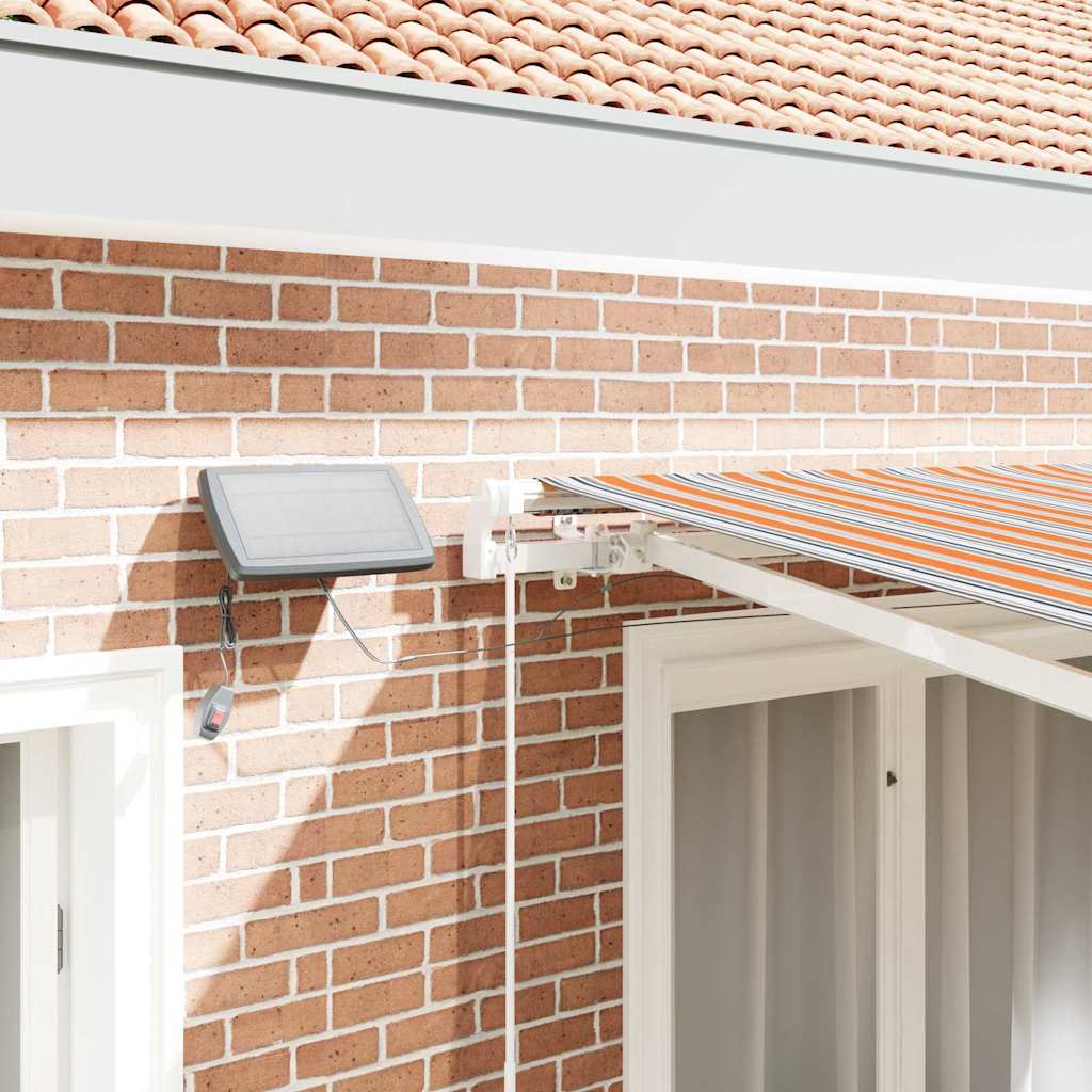 Käsikäyttöinen markiisi aurinkokenno-LED-valolla 3 x 2,5 m