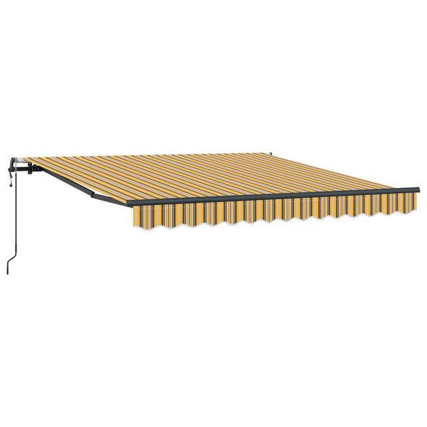 Vedettävä markiisi Monivärinen 300 x 250 cm Kangas ja alumiini