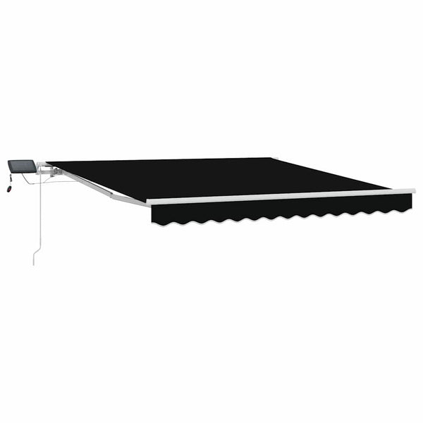 Vedettävä markiisi Musta 300 x 250 cm Kangas ja alumiini